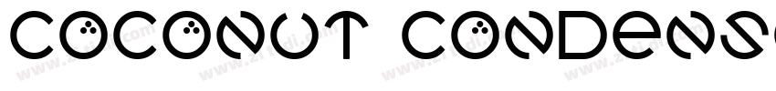 Coconut CondensedMed字体转换
